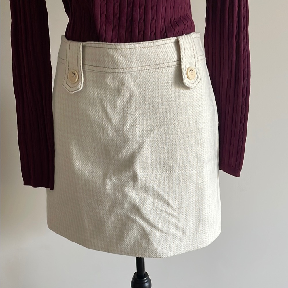Sandro Cream Skirt Sz 40